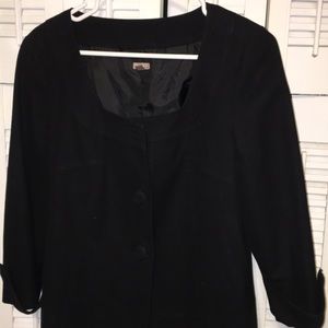 Structured black jacket with lovely details